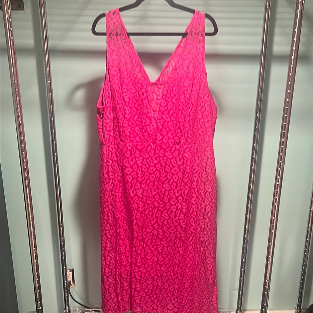 Vibrant Pink Sleeveless Dress